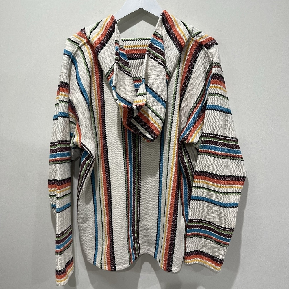 Vintage Original Senor Lopez Pullover Mexican Baja Hoodie XL Colorful Beachy Y2K - Picture 4 of 6